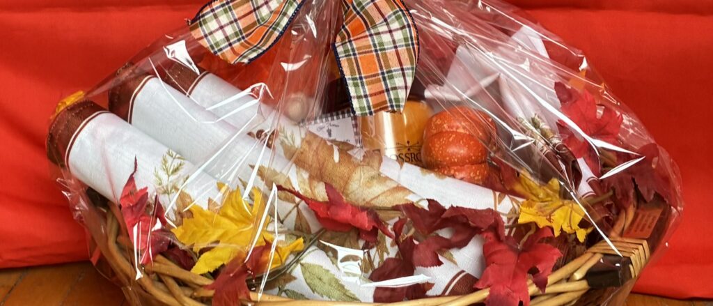 fall themed raffle basket